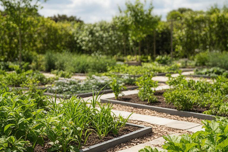 Pflegeleichte Gartenumgestaltung mit klaren Beeten und frischem Grün